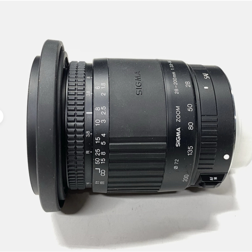 Lens for canon ef full frame Sigma 28‑200mm f/3.5‑5.6 SAF Zoom Lens (Chỉ chụp với khẩu dộ mở lớn nhất ) - Ống kính Canon EF