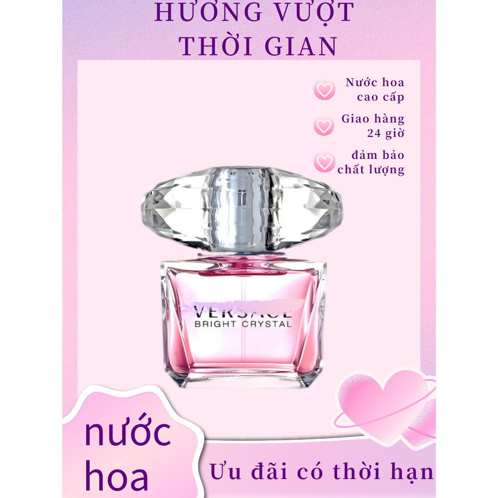 Nước hoa  Nữ Versace Bright Crystal 90ml[AUTH]/Women's Perfume Versace Bright Crystal 90ml [AUTH]