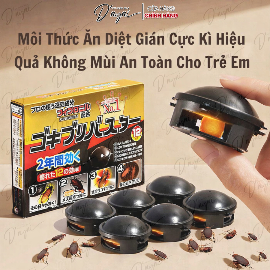 Viên Bẫy Gián Nhật Bản Fipronil – Hỗ Trợ Kiểm Soát Côn Trùng