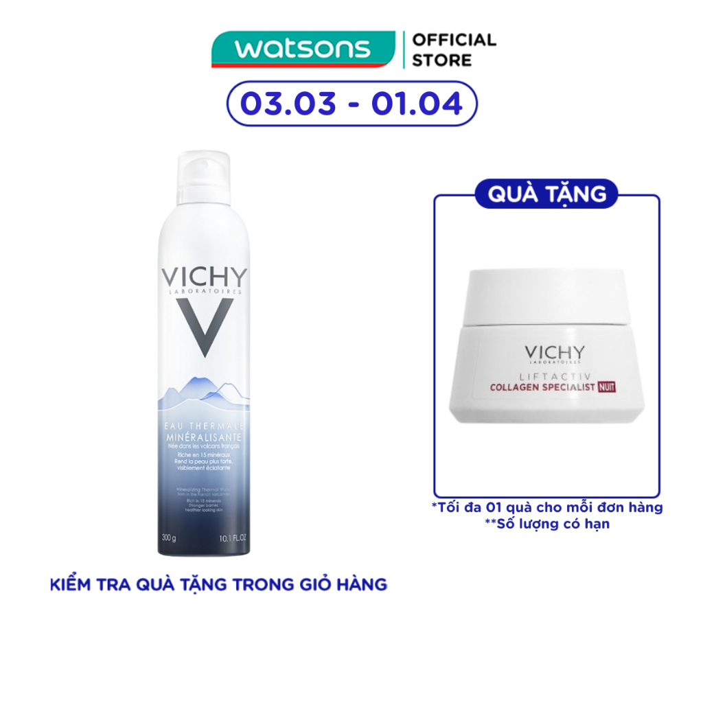 Nước Xịt Khoáng Dưỡng Da Vichy Thermale 300ml