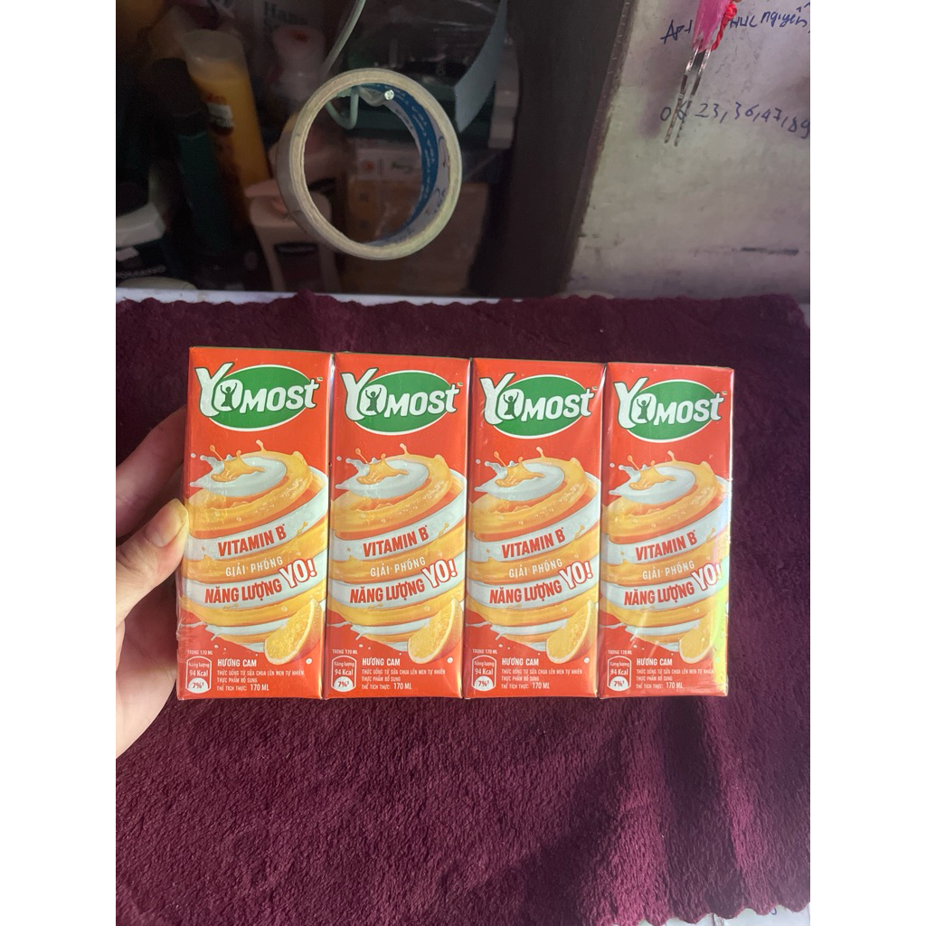 sữa trái YoMost trái cây hương cam