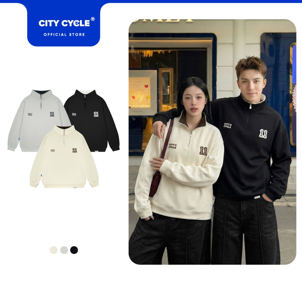 Áo sweater boxy nỉ mùa đông nam nữ boxy Local Brand Chính Hãng City Cycle Áo sweater Balance Number | BigBuy360 - bigbuy360.vn