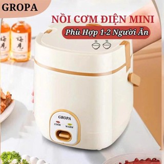 Nồi Cơm Điện Mini Đa Năng GROPA 1.2L – Chống Dính, Siêu Bền, Tiết Kiệm Điện, Phù Hợp 1-2 Người Bảo Hành 12 THÁNG
