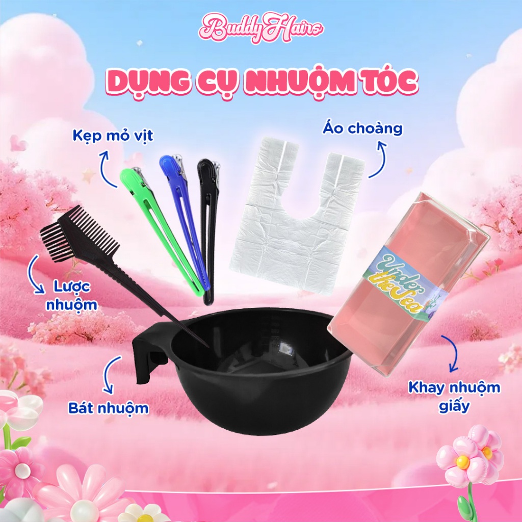 Bộ dụng cụ nhuộm tóc của  Buddyhairs