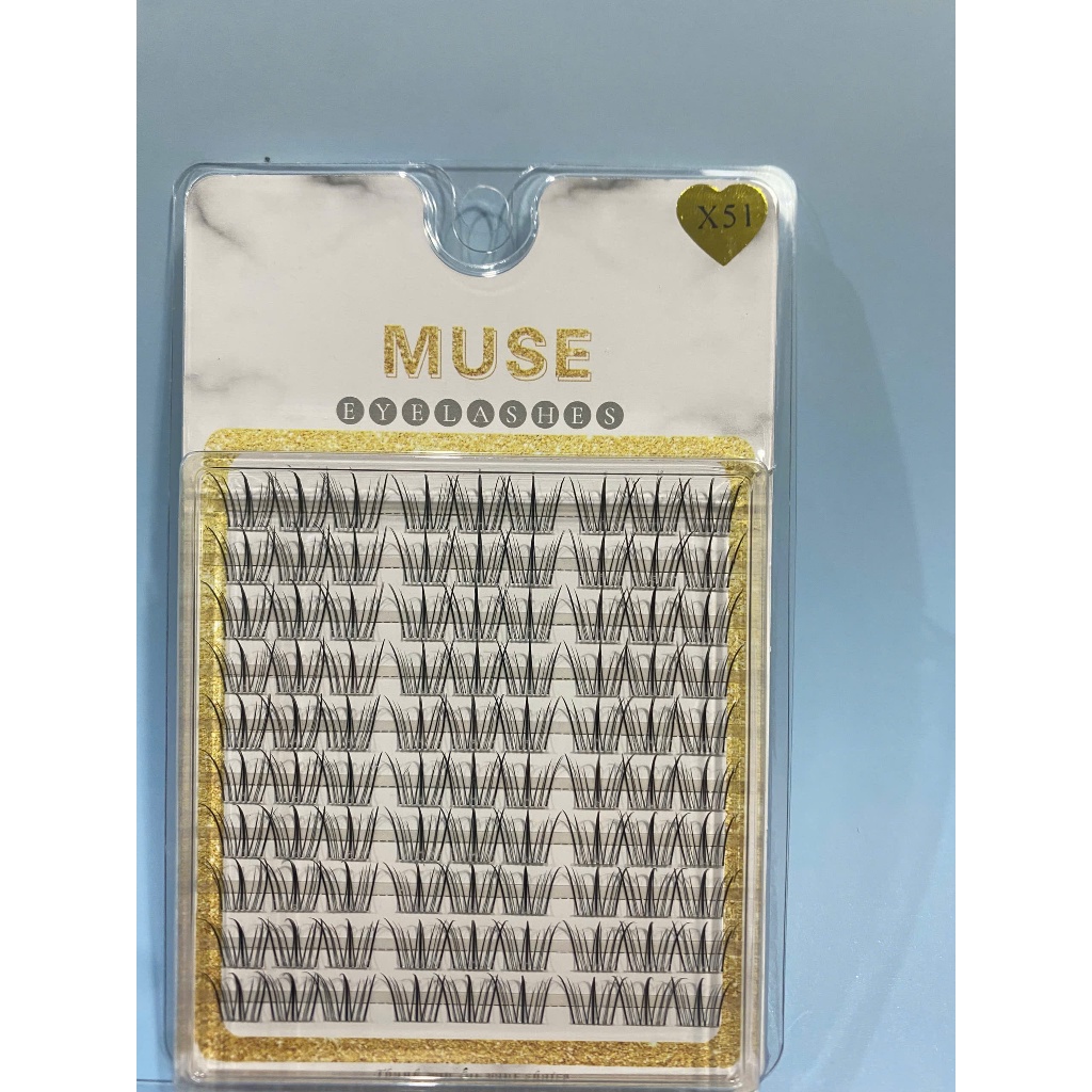 Mi Giả, Mi Cụm X51 MUSE, mã Mi X51 Mi tự nhiên, Không Cứng Form - TRANG MI STORE