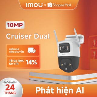 Camera Wifi ngoài trời 2 mắt Imou Cruiser Dual I 6MP/10MP I IPC-S7XP-10M0WED I Xoay 360° | Còi hú