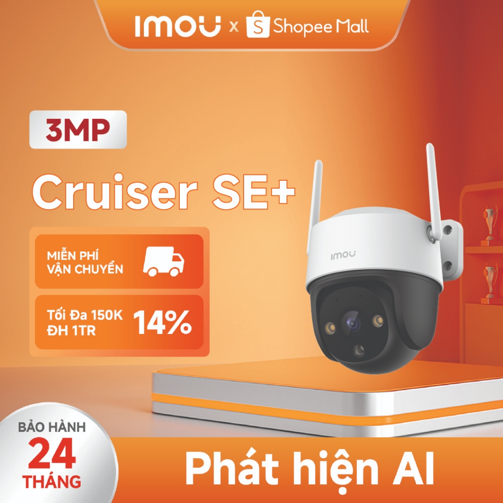 Camera Wifi ngoài trời Imou Cruiser SE+ I 3MP/5MP I IPC-S51FEP I Đàm thoại 2 chiều I Xoay 360 | BigBuy360 - bigbuy360.vn