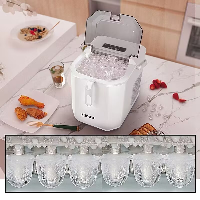 Máy Làm Đá Viên Mini Siêu Tốc 6 PHÚT cao cấp, Tủ Lạnh Làm Đá MINI Gia Đình Bảo Hành Lâu Dài