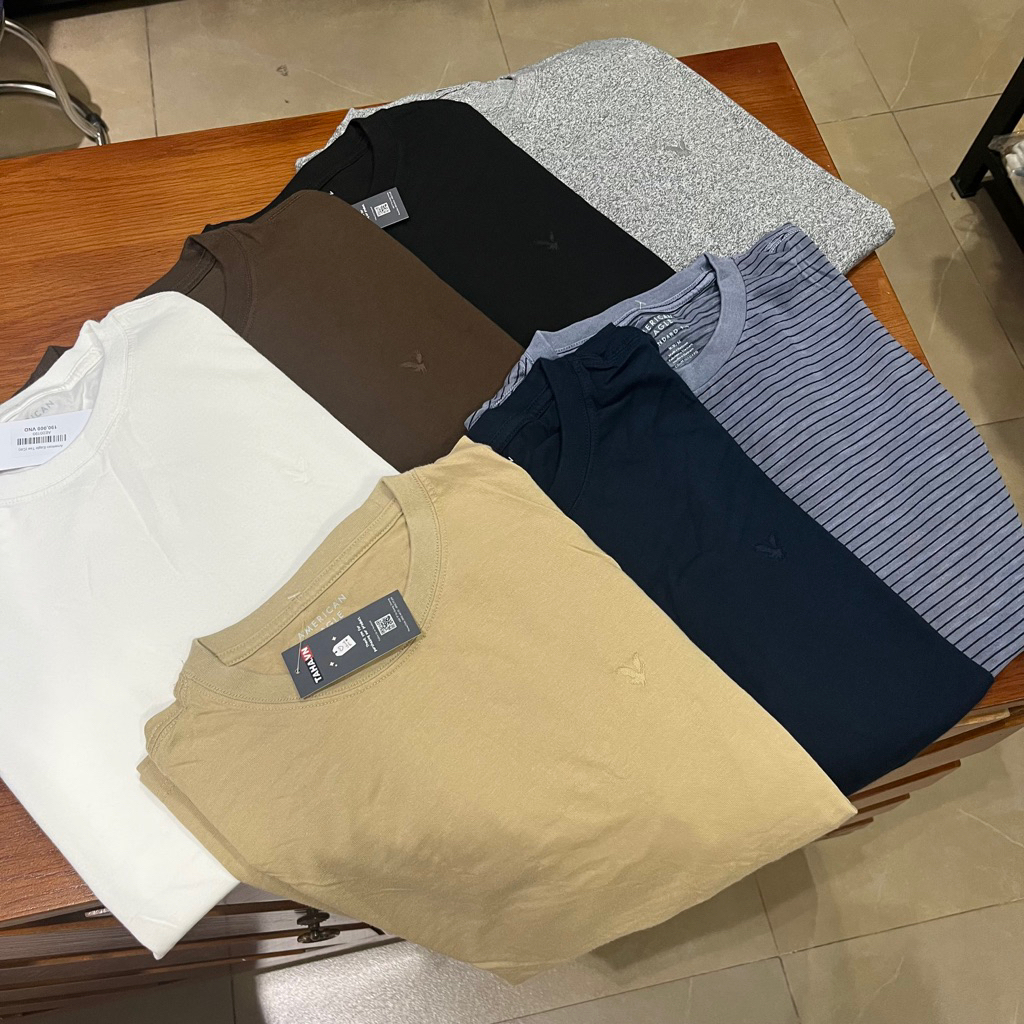 Áo cổ tròn nam American Eagle