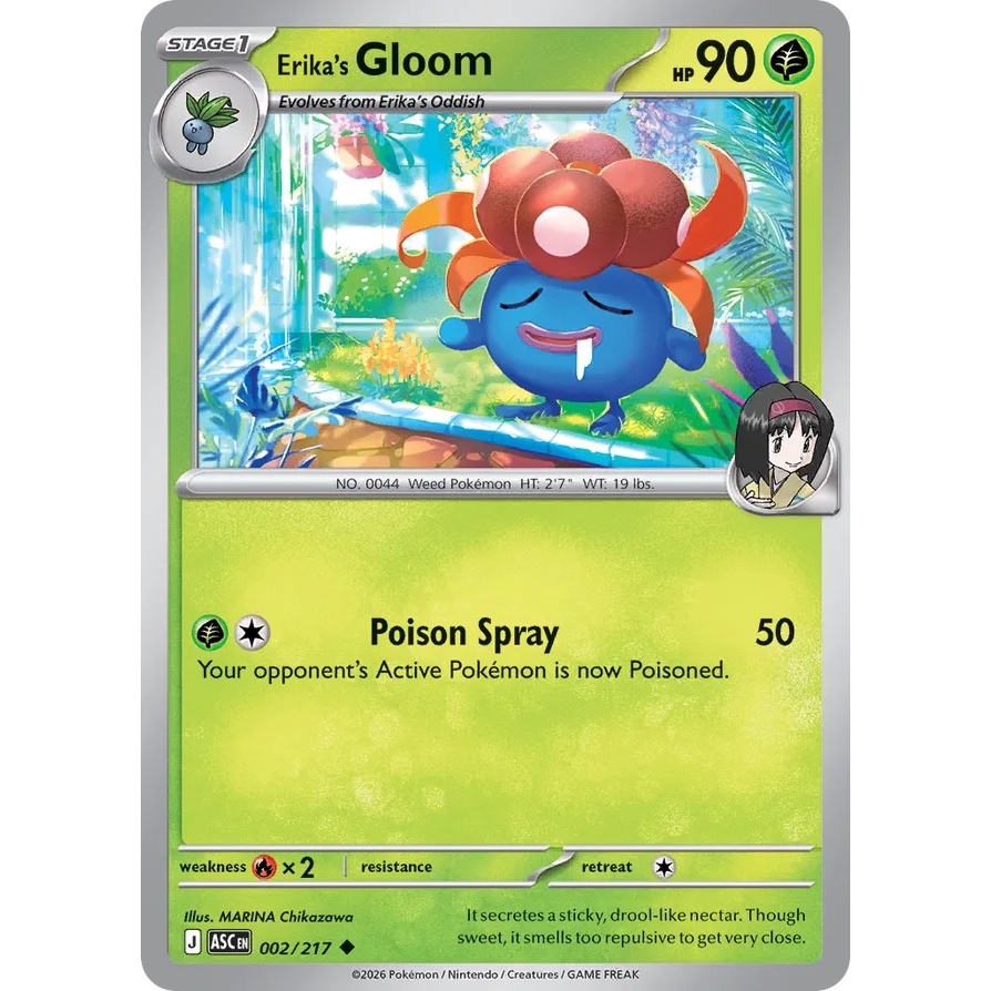 ASC - Pokemon TCG - 002/217 - Erika's Gloom - Uncommon