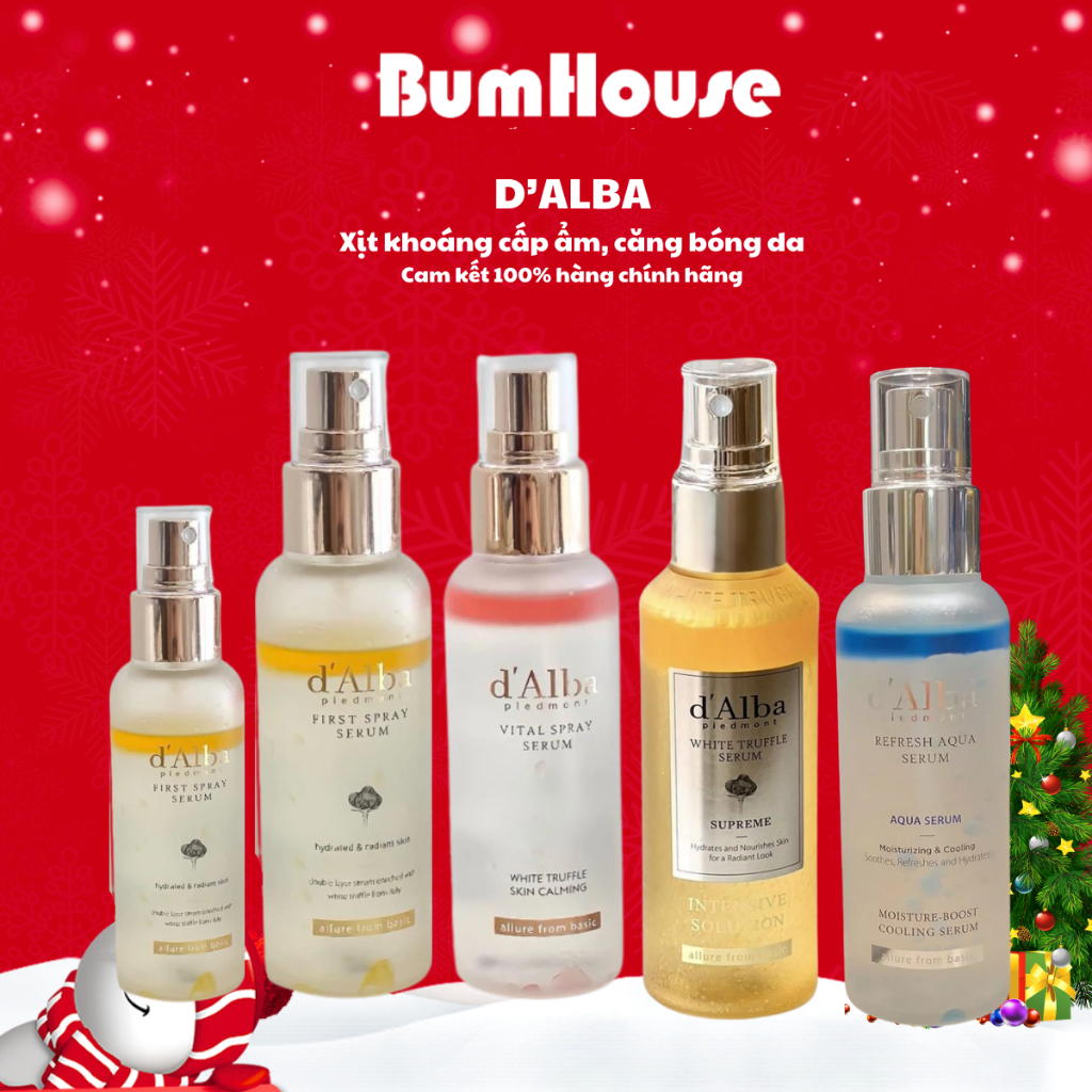 Serum dạng xịt khoáng căng bóng da d  Alba First Spray Serum/ Vital Spray Serum/Refresh Aqua Serum (