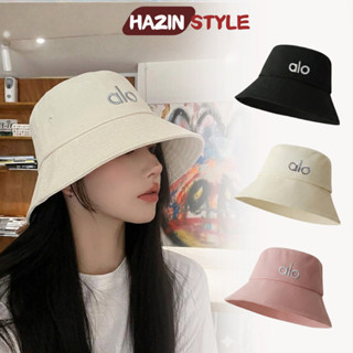 Mũ bucket tai bèo nam nữ HAZIN thêu chữ ALO, chất vải Kaki cao cấp, vành cụp thời trang cá tính