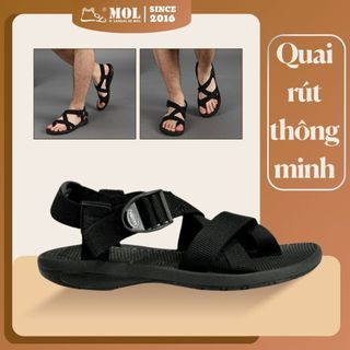 Dép quai hậu sandal nam chính hãng vento nv65b quai dù đế cao su đi mưa đi nước chống trơn chống hôi