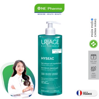 Gel Rửa Mặt Uriage Hyseac Nettoyant Anti-Imperfect Dạng Gel Dành Cho Da Dầu Mụn, Hỗn Hợp - 50ml/150ml/500ml