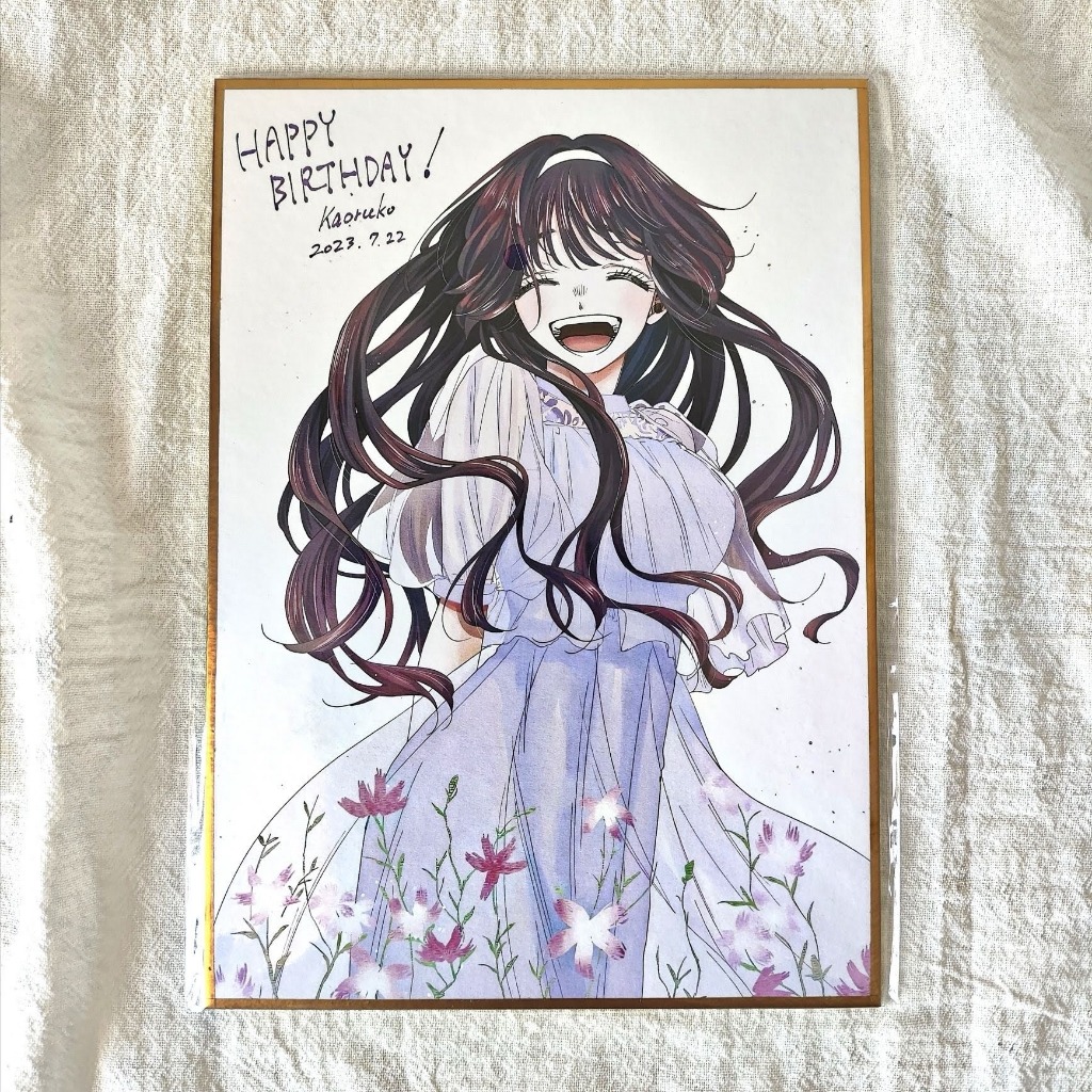 Shikishi DIY Hoa Thơm Kiêu Hãnh Waguri Kaoruko - Happy Birthday to Waguri Kaoruko