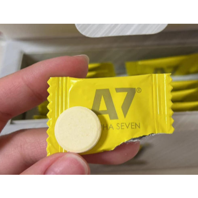 Kẹo Không Đường A7+ Alpha Seven Vị Chanh, Dành Cho Người Không Thích Ngọt, Tiện Lợi Nhỏ Gọn Date Mới