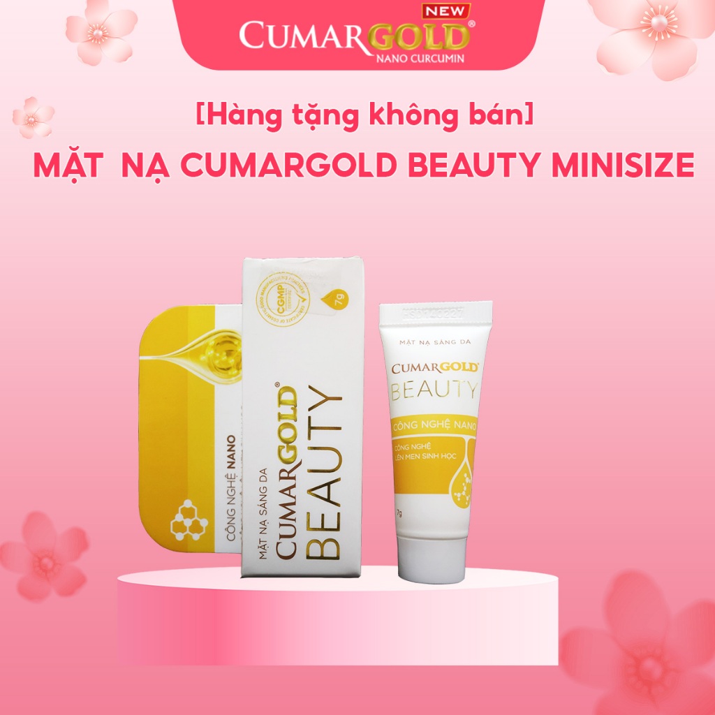 [Hàng tặng không bán] Mặt nạ CumarGold Beauty 7g góp phần giúp da căng mịn, trắng sáng, mờ thâm nám 
