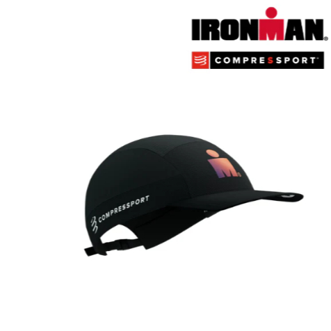 Mũ Compressport 5 Panel Light Cap IRONMAN - Black Sunset