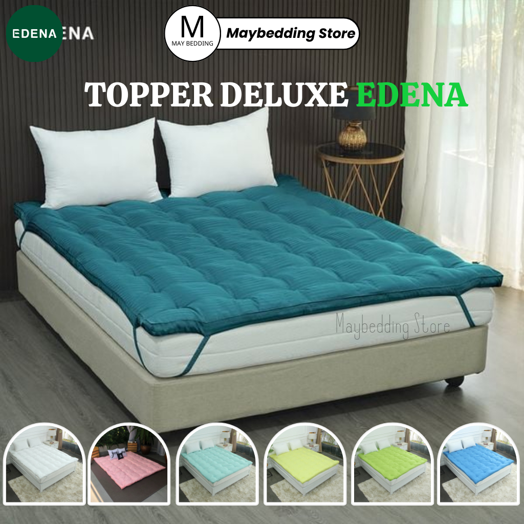 Topper Edena, Tấm Lót Nệm, Dày 5cm, Hàng Chính Hãng, Nhiều Màu Sắc