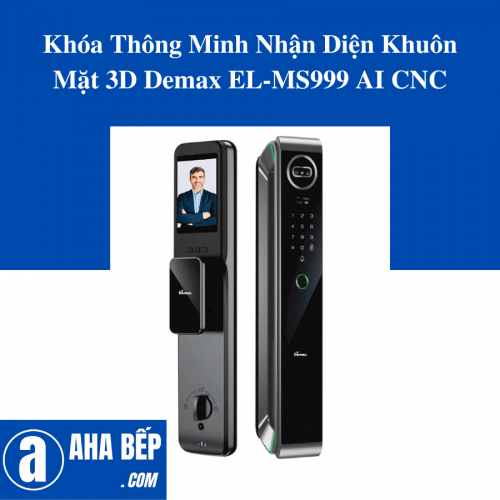 Khóa Thông Minh Nhận Diện Khuôn Mặt 3D Demax EL-MS999 AI CNC