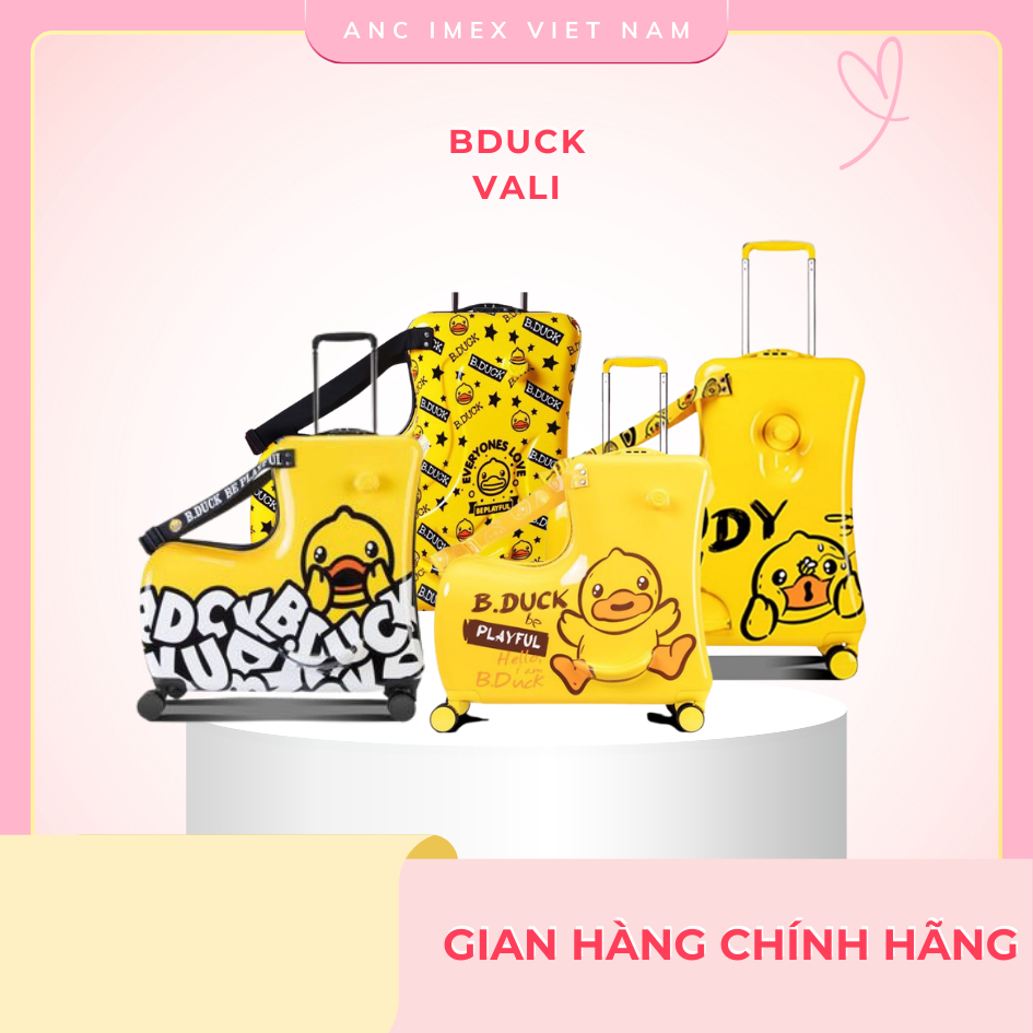 Vali B Duck - Vali Kết hợp Ghế ngồi 2in1 Cho Bé