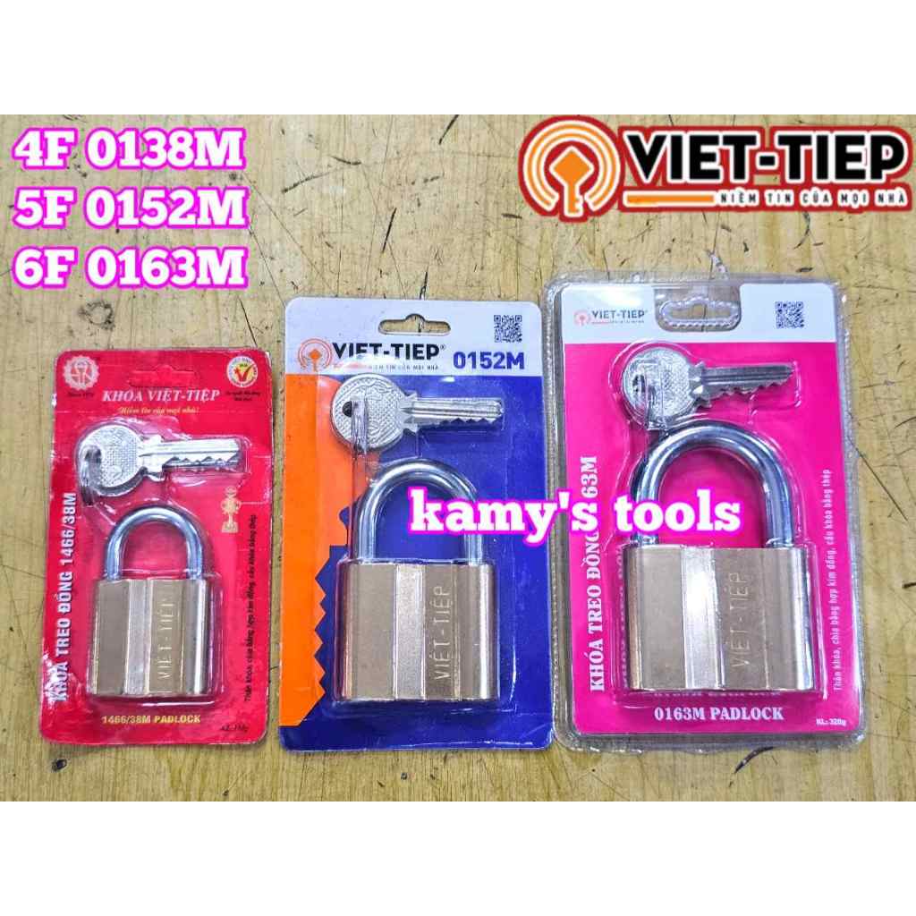 Ổ Khóa Việt Tiệp thau 4F 5F 6F 0138M 0152M 0163M