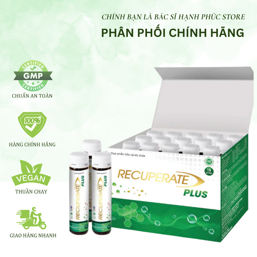 [HÀNG MỚI] Đạm tươi Recuperate Plus từ công nghệ Đức cho cả trẻ em và người lớn, hộp 20 ống