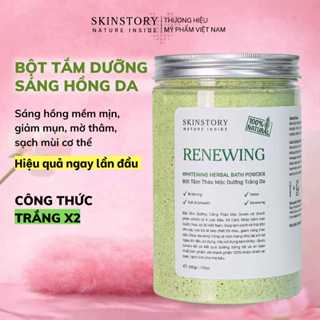 Bột tắm trắng thảo mộc, dưỡng trắng da Renewing, tắm trắng body 100% thiên nhiên, Skinstory Việt Nam
