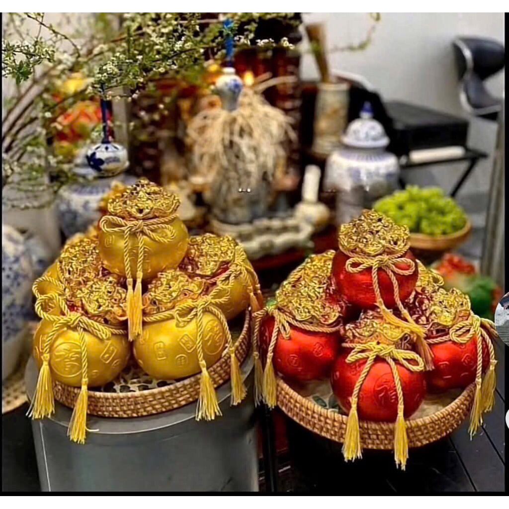 Lư vàng chĩnh bạc sứ 150g loại 1