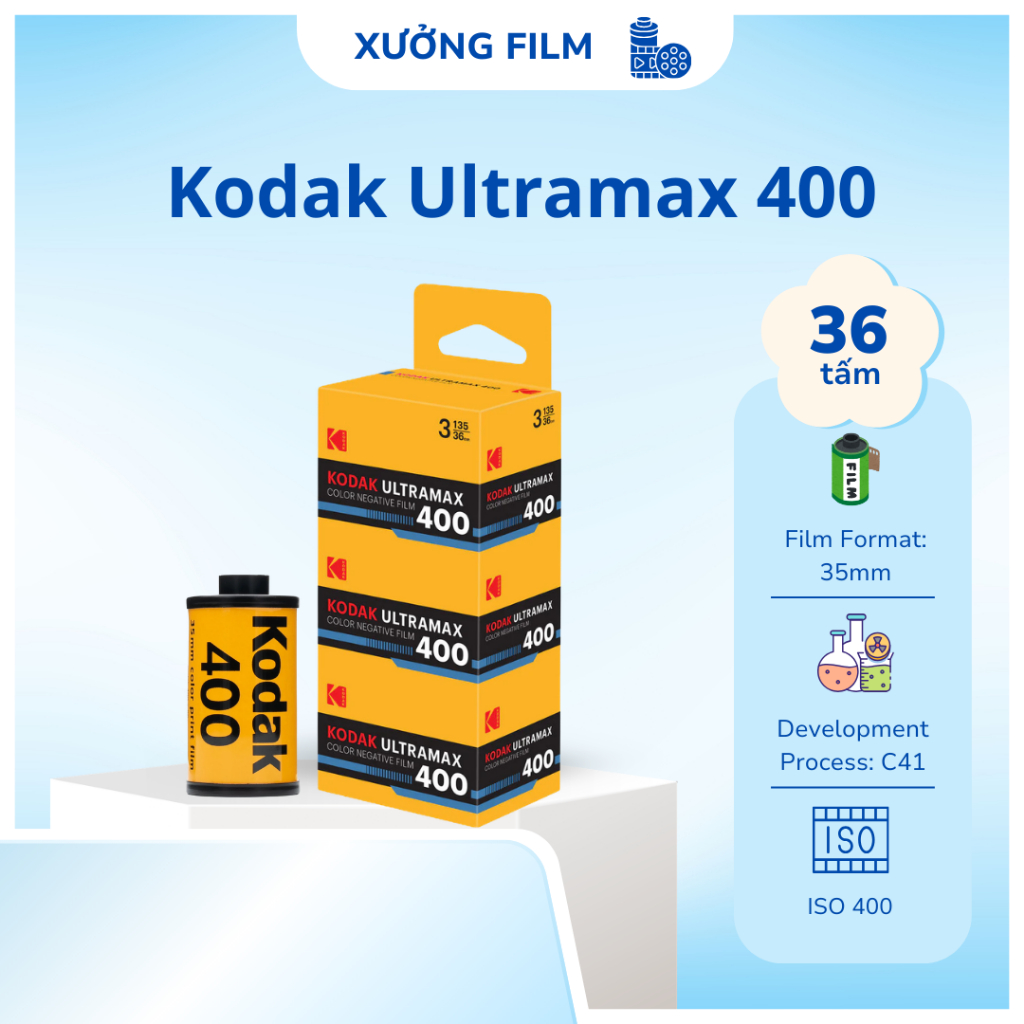 Film Chụp Ảnh Kodak Ultramax 400 35mm | Xưởng Film