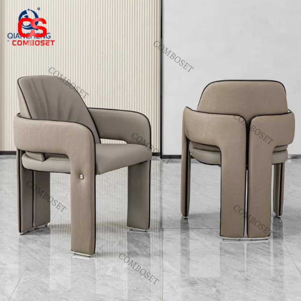 Ghế Ăn Da Tông Be Thanh Lịch Thiết Kế Luxury Hiện Đại