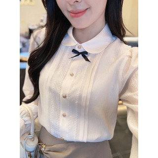 Áo sơ mi tơ viền ren