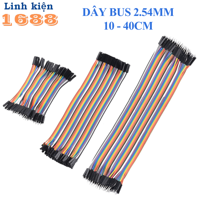Dây bus 2.54 đủ màu 10 - 40cm ( 40 sợi 1 bus)