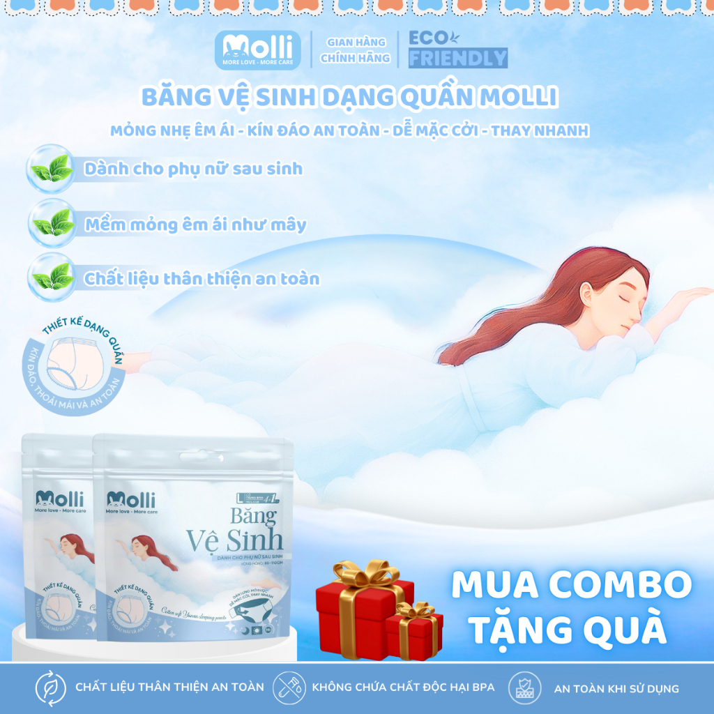 Băng Vệ Sinh Dạng Quần Dành Cho Phụ Nữ Sau Sinh - MOL3029