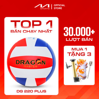 Top 1 Banh Bóng Chuyền Luyện Tập Thế hệ Mới Dragon Master DG220 Plus – Da TPE 100% Êm Tay, Tặng Combo Phụ Kiện, Ship HT