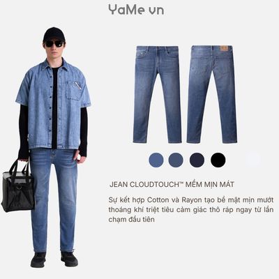 Quần Jean Nam Vải Mềm Co Giãn Thoải Mái FlexFit™ The Original 018 Dáng Ôm Vừa F2 22485 |YaMe|