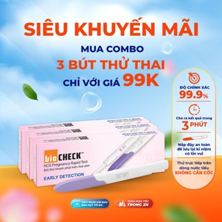 Bút thử thai sớm Biocheck chính xác 100% - Phát hiện sau 7 ngày thụ thai