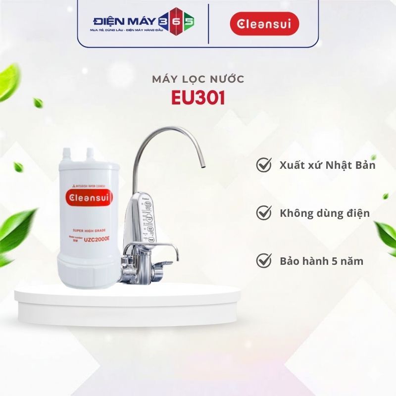 Máy Lọc Nước ion kiềm MITSUBISHI CLEANSUI EU301 Chuẩn Nhật Bản – Lõi Lọc Cao Cấp - HUT