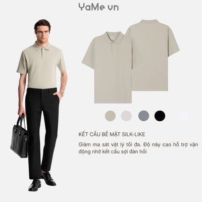Áo Polo Nam Vải Làm Mát IceVibes™ The CEO 001 Dáng Vừa Vặn F3 24443 |YaMe|