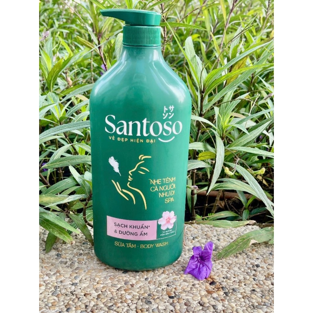 Sữa Tắm Santoso Hương Nồng Nàn - Sạch Khuẩn & Dưỡng Ẩm (980ml)