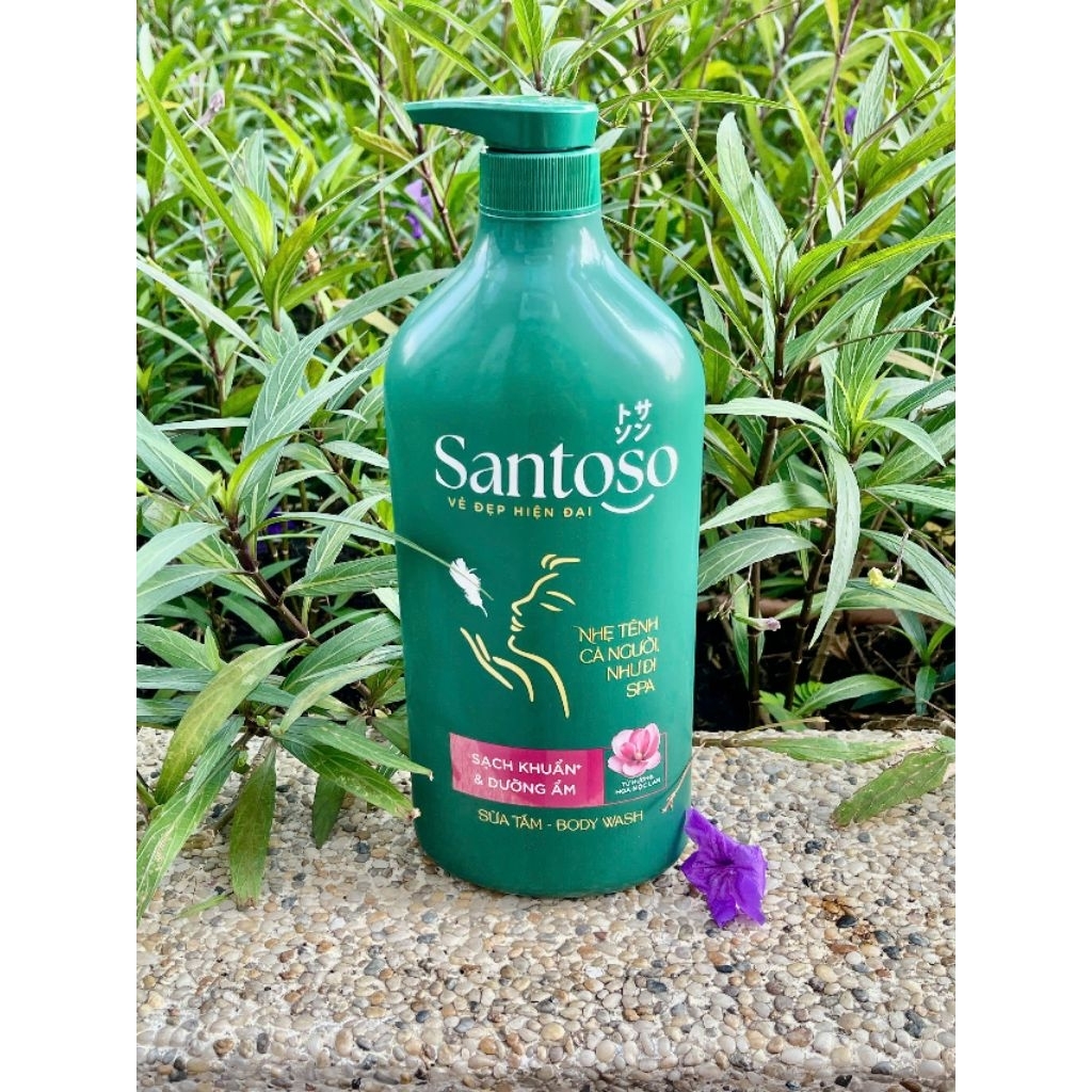 Sữa Tắm Santoso Hương Hoa Mộc Lan - Sạch Khuẩn & Dưỡng Ẩm (980ml)