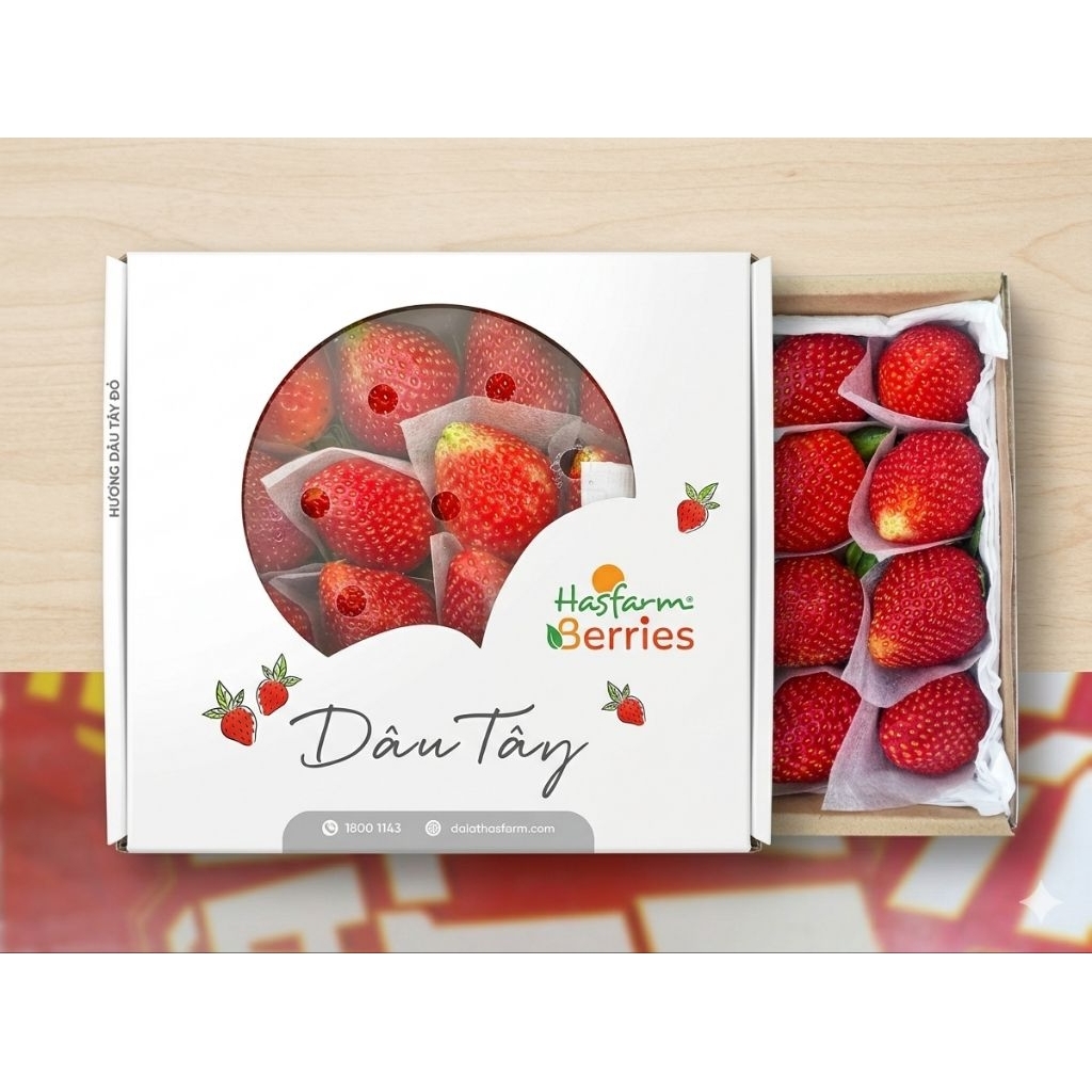 Dâu Tây Đà Lạt Hasfarm Berries