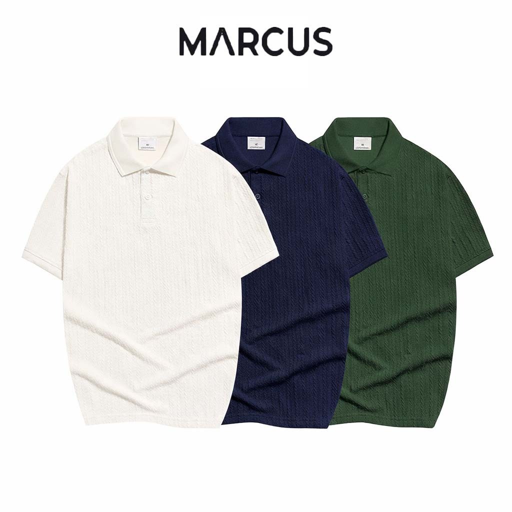Áo Polo Nam MARCUS Vải Dệt Kim Cao Cấp Mềm Mát Thanh Lịch Trẻ Trung PL05