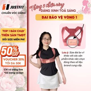 Đai bảo vệ vòng 1 JUSTFIT chống gù lưng, định hình và nâng đỡ ngực khi tập gym, yoga