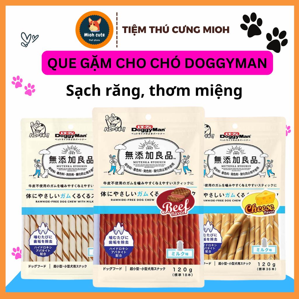 Que thưởng, Snack gặm DoggyMan dành cho chó mọi lứa tuổi