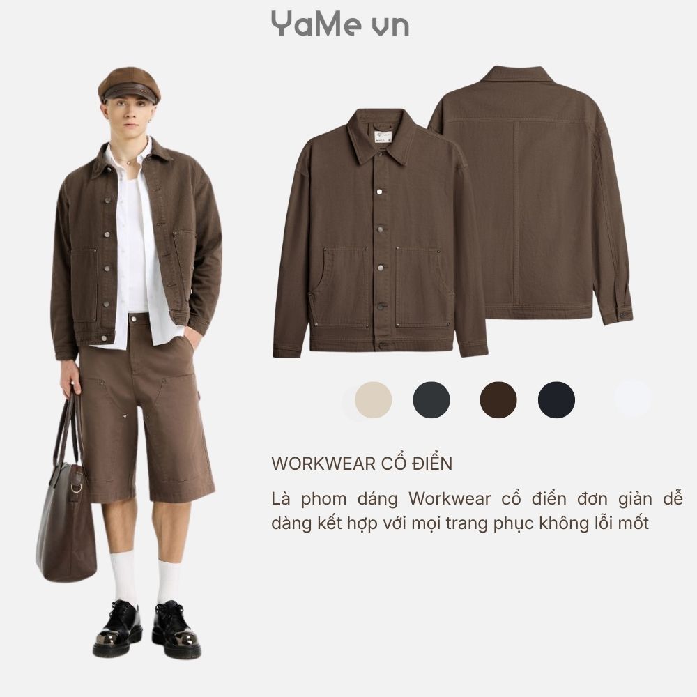 Áo Khoác Jean Nam DurableTex™ Multi Color Jean 011 24562 |YaMe|