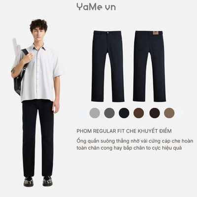 Quần Jean Nam FlexFit™ Đáy Quần May Chịu Lực Tốt Multi Color Jean 001 Dáng Vừa Vặn F3 24872 |YaMe|