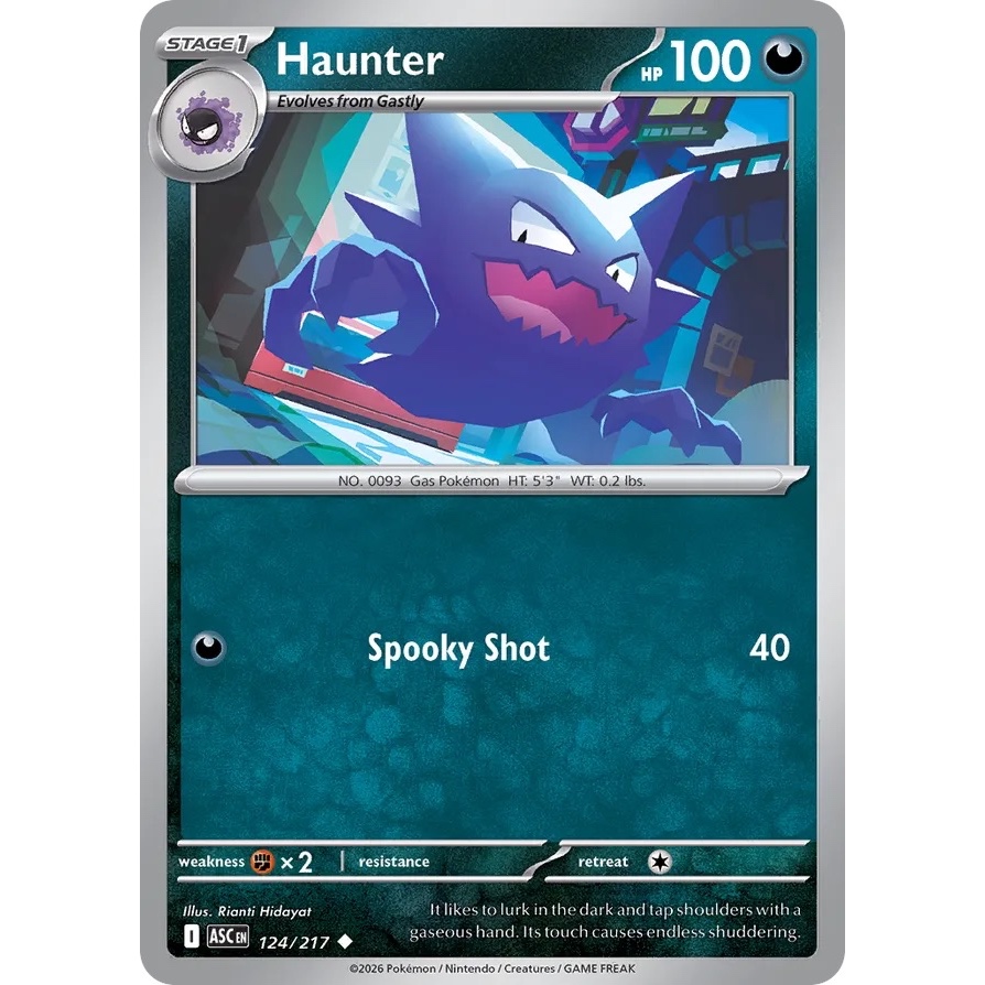 ASC - Pokemon TCG - 124/217 - Haunter - Uncommon
