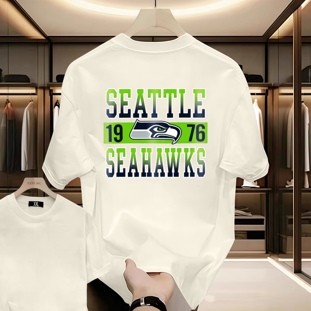 Áo thun nam New Era in logo đội Seattle Seahawks NFL