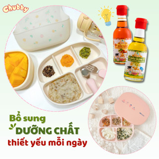 Dầu Ăn Dặm Cho Bé CHUBBY-Cho Trẻ Trên 6 Tháng Tuổi 60ml / 50ml